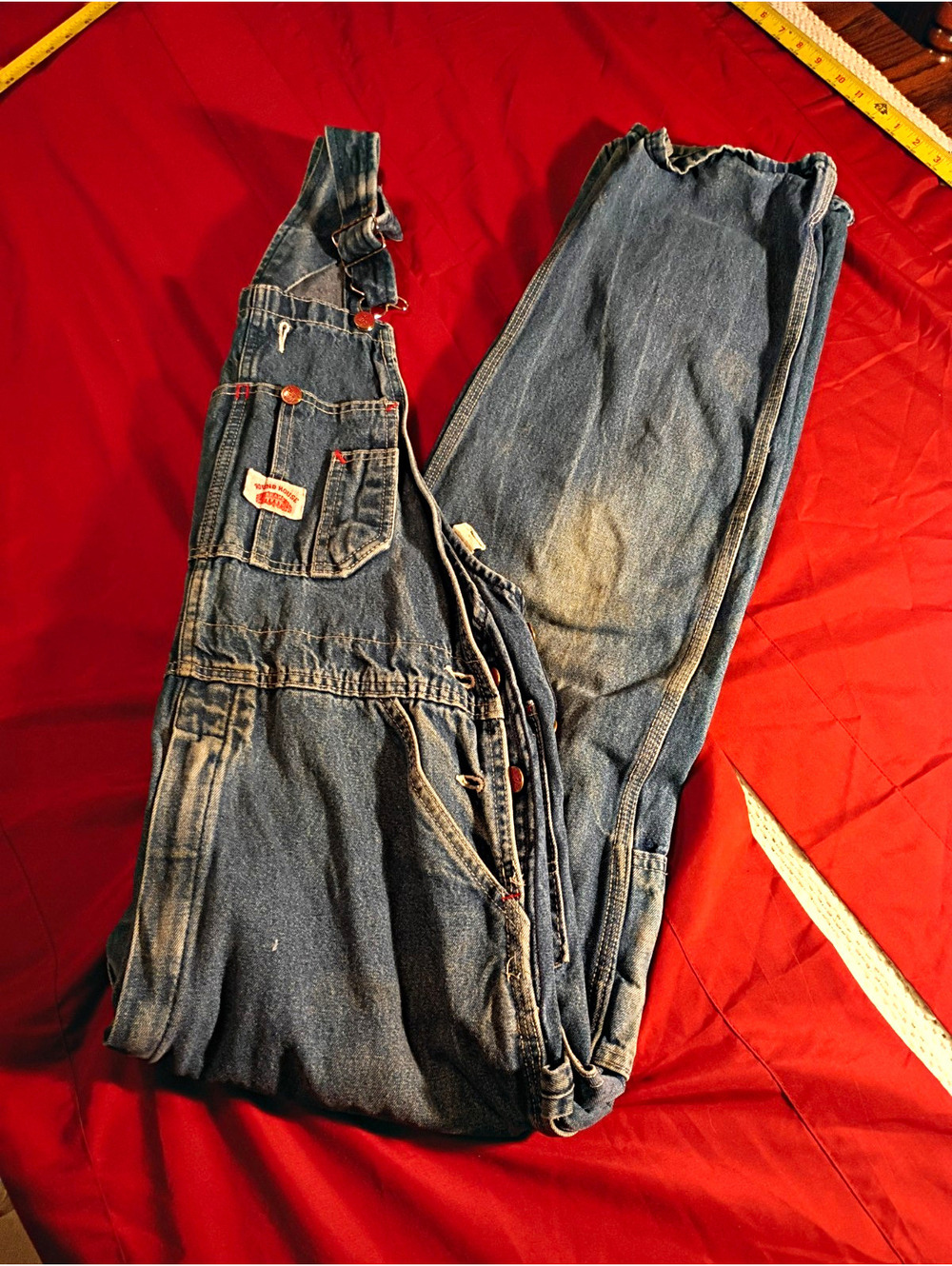 Vintage Round House Denim Overalls